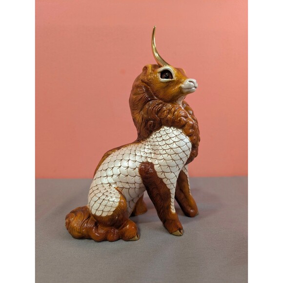 Windstone Editions Horned Ki-Rin Dragon Unicorn Father by Pena 1993 - Picture 1 of 8